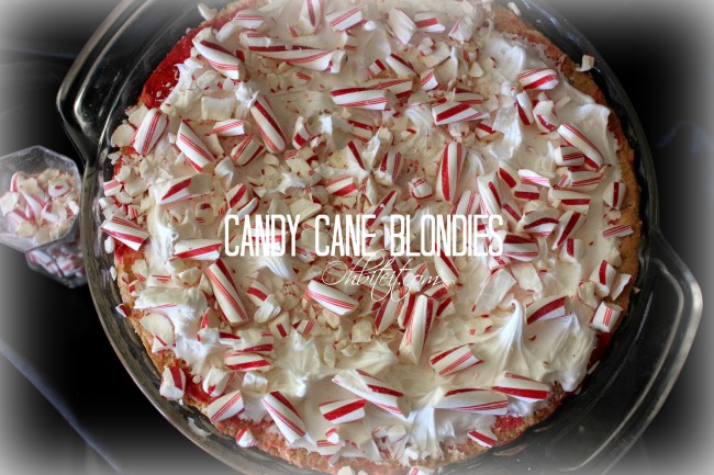 Candy Cane Blondies Oh Bite It