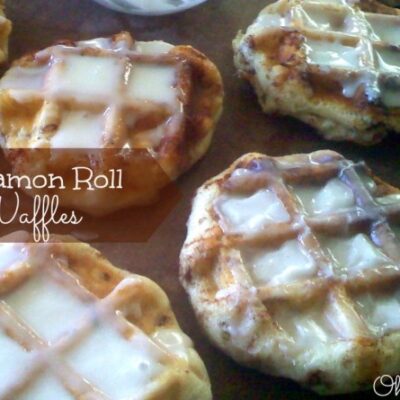 ~Cinnamon Roll Waffles!