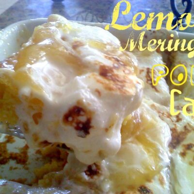 ~Lemon 'Meringue' Poke Cake!