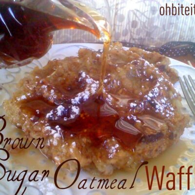 ~Brown Sugar Oatmeal Waffles!
