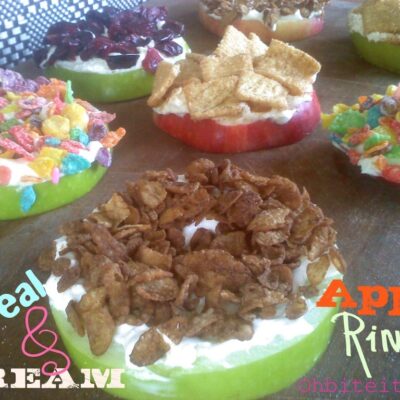 ~Cereal & Cream Apple Rings!