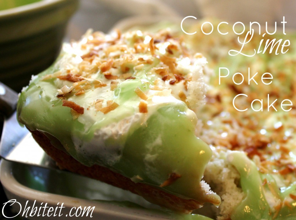 Coconut Lime Poke Cake!