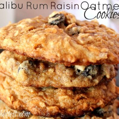 ~Malibu Rum Raisin Oatmeal Cookies!