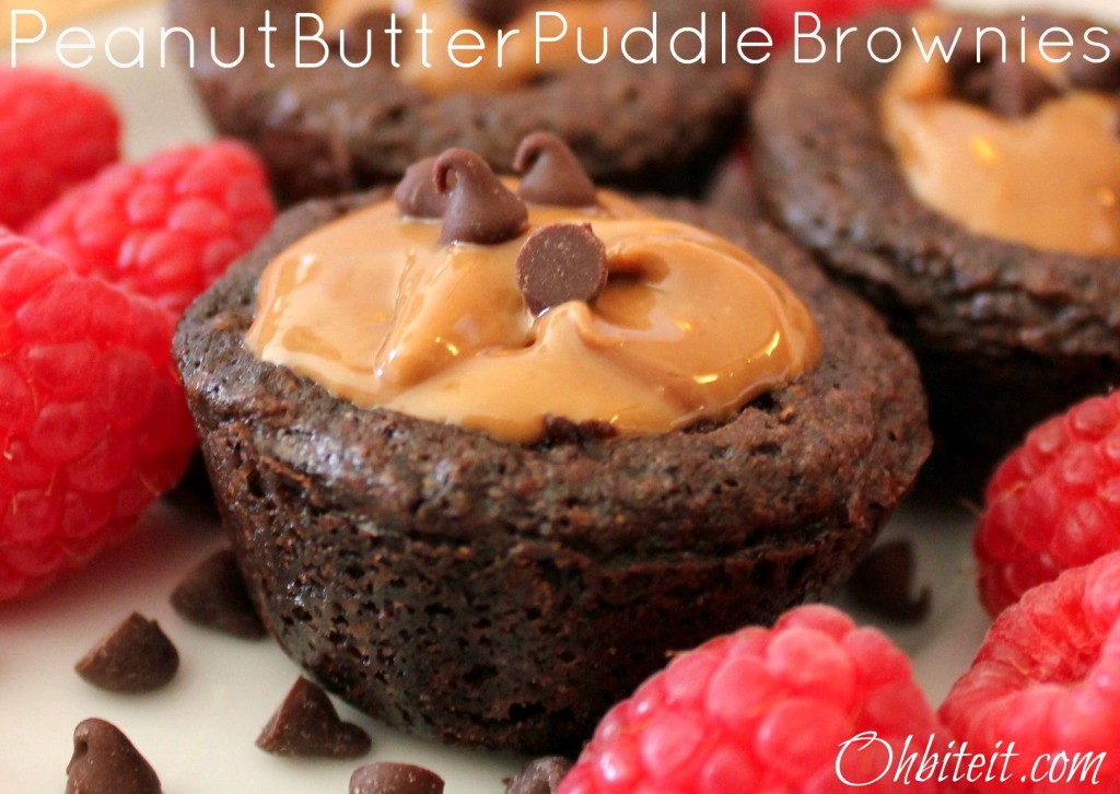 Peanut Butter Puddle Brownies!