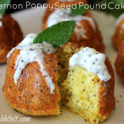 ~Lemon Poppy Seed Pound Cake!
