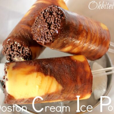 ~Boston Cream Ice Pops!