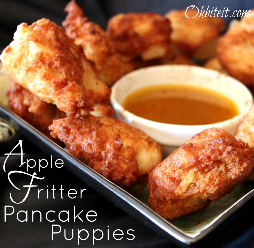 Apple Fritter Pancake Puppies!
