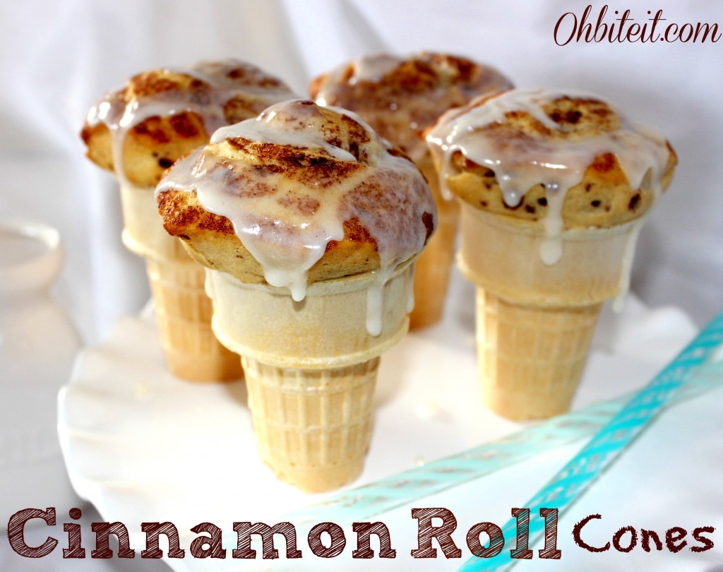 Cinnamon Roll Cones!