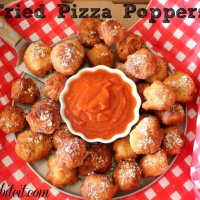 ~Fried Pizza Poppers!
