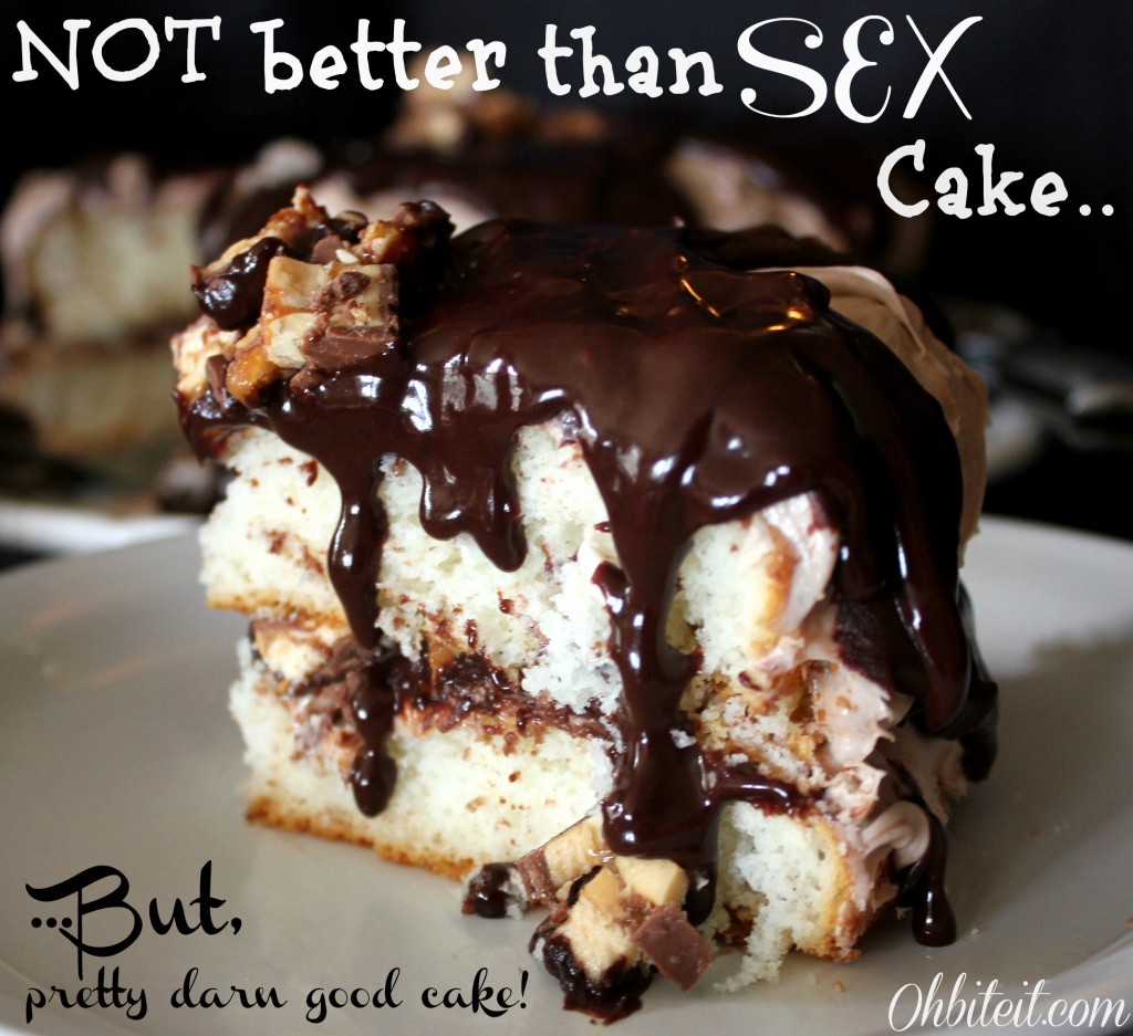 NOT better than sex cake..but, pretty darn good cake! ;)