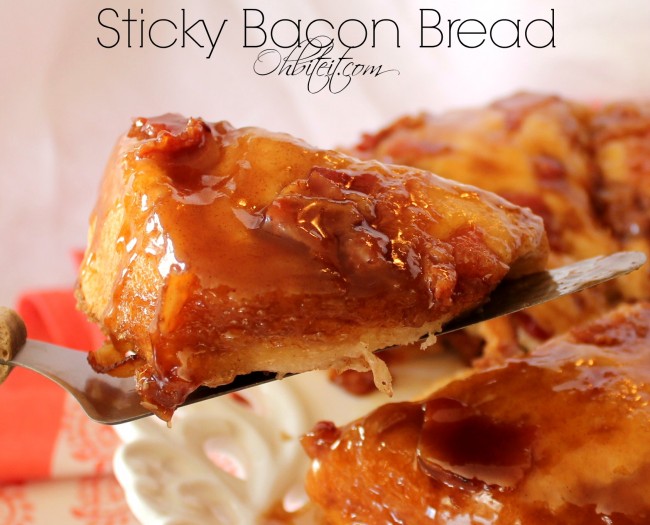Sticky Bacon Bread!