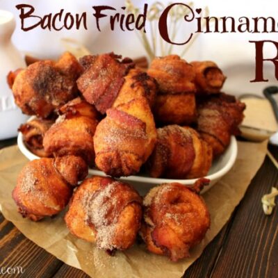 ~Bacon Fried Cinnamon Rolls!