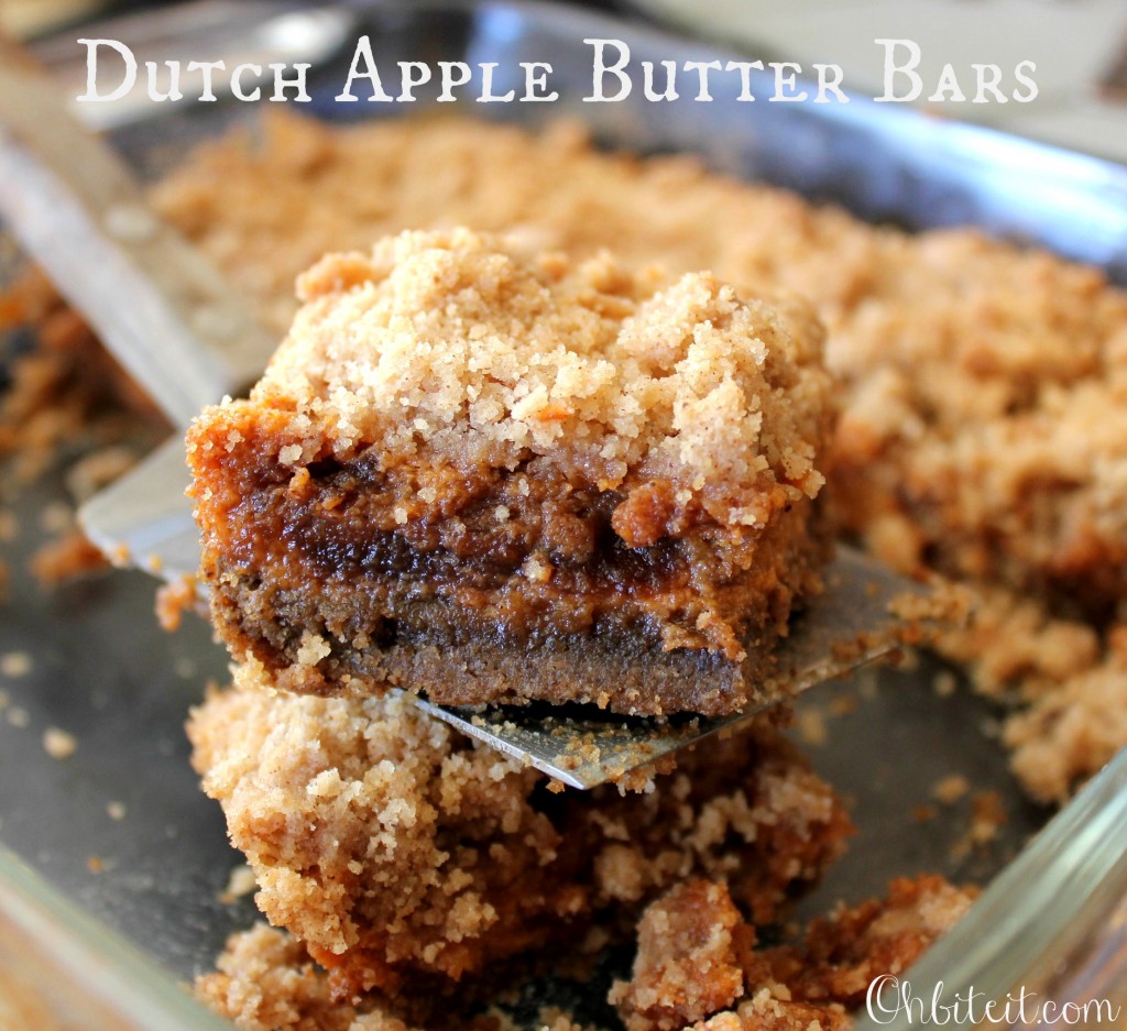 Dutch Apple Butter Bars!