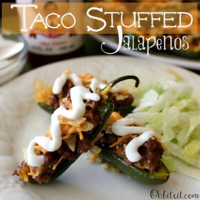 ~Taco Stuffed Jalapenos!
