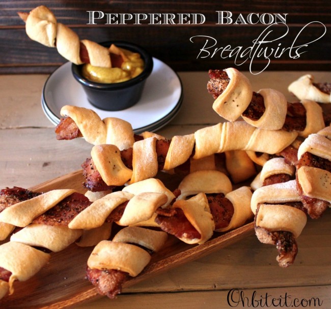Peppered Bacon Breadtwirls!