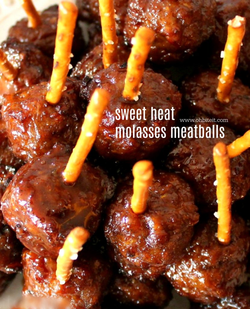 ~Sweet Heat Molasses Meatballs!