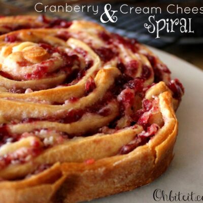 ~Cranberry & Cream Cheese Spiral!