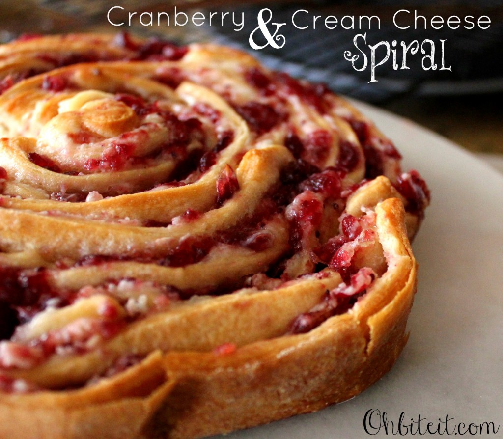 Cranberry & Cream Cheese Spiral!