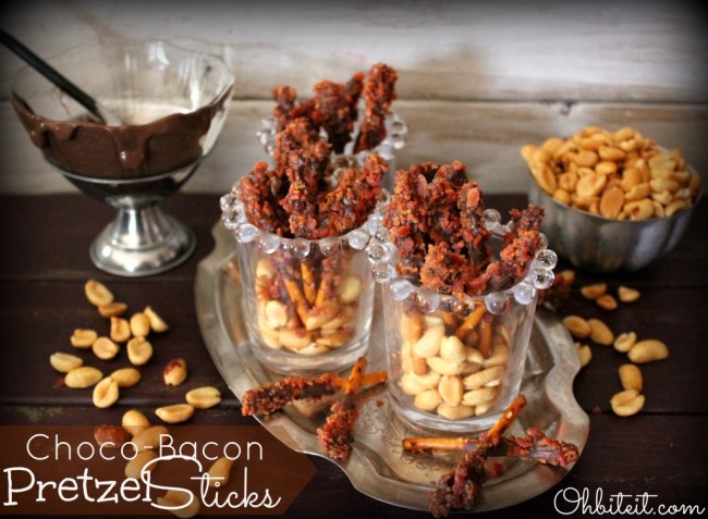 Choco-Bacon Pretzel Sticks!