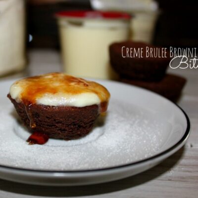 ~Creme Brulee Brownie Bites!