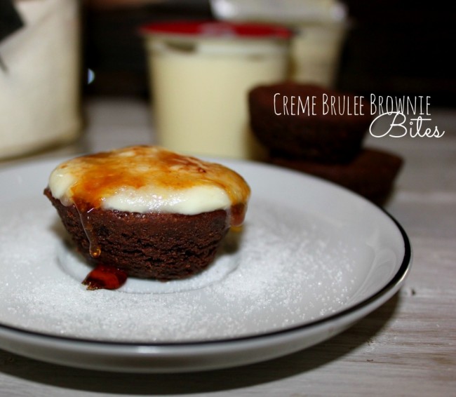 Creme Brulee Brownie Bites!