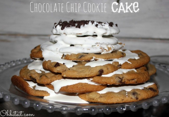 Chocolate Chip Cookie Cake!