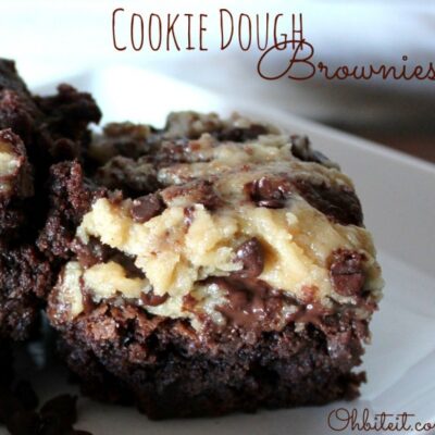 ~Cookie Dough Brownies!
