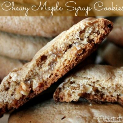~Chewy Maple Syrup Cookies!