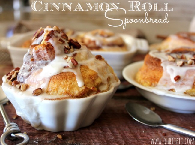 Cinnamon Roll Spoonbread!