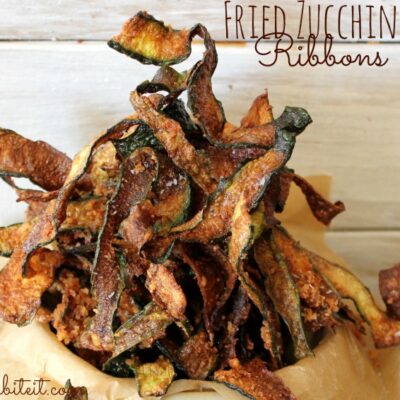 ~Fried Zucchini Ribbons!