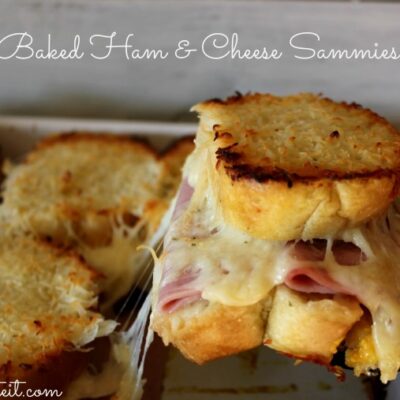 Baked Ham & Cheese Sammies!