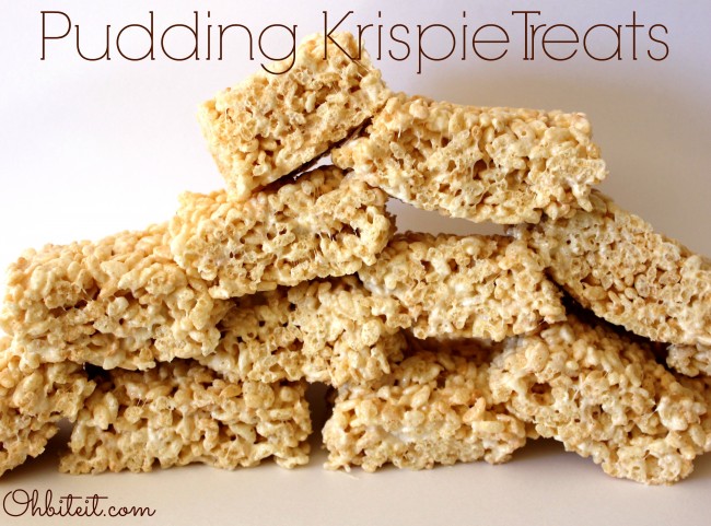 Pudding Krispie Treats!