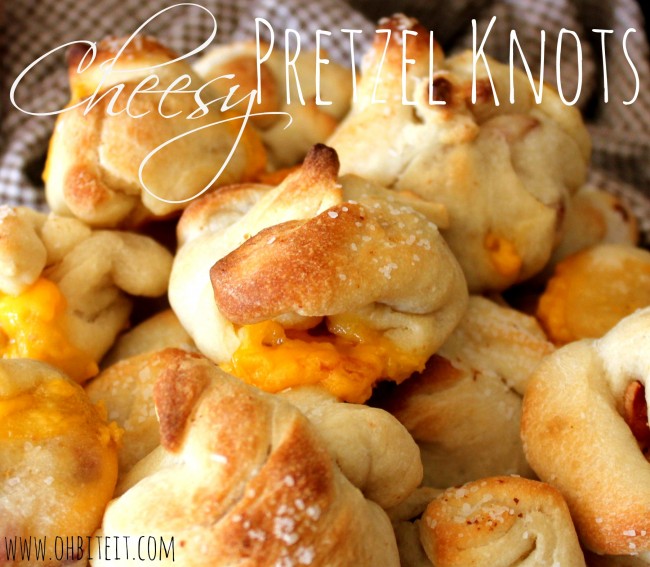 Cheesy Bacon Pretzel Knots!
