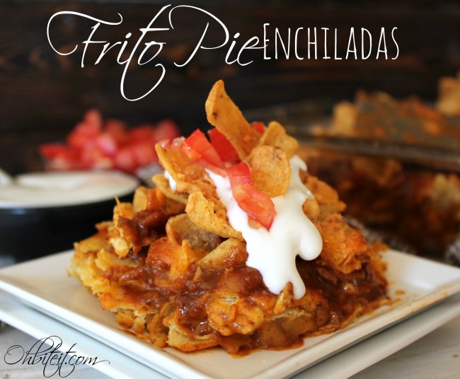 Frito Pie Enchiladas!