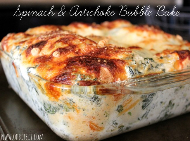 Spinach & Artichoke Bubble Bake!
