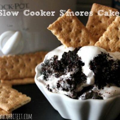 ~Slow Cooker S'mores Cake!