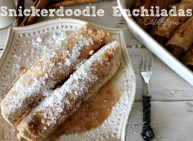 ~Snickerdoodle Enchiladas!