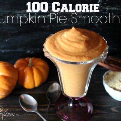 ~100 Calorie Pumpkin Pie Smoothie!