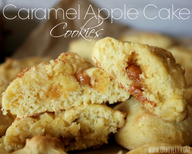 Caramel Apple Cake Cookies!