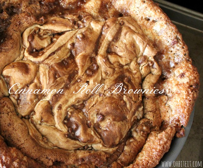 Cinnamon Roll Brownies!