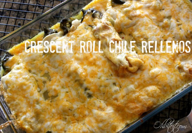 Crescent Roll Chile Rellenos!