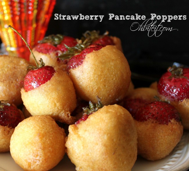 Strawberry Pancake Poppers!