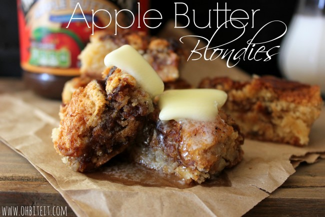 Apple Butter Blondies~!