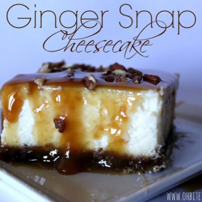 ~Ginger Snap Cheesecake!