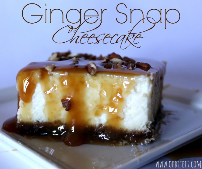 Ginger Snap Cheesecake!