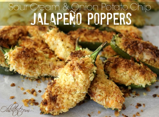 Sour Cream & Onion Potato Chip Jalapeno Poppers!