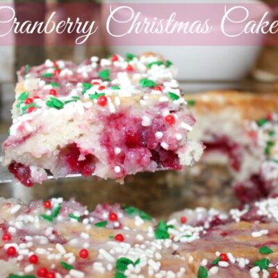 ~Cranberry Christmas Cake!