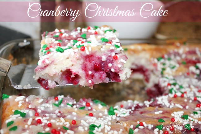 Cranberry Christmas Cake!