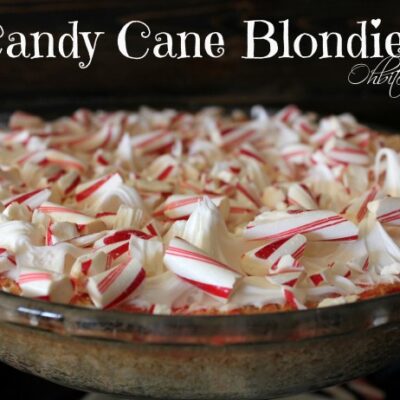 ~Candy Cane Blondies!