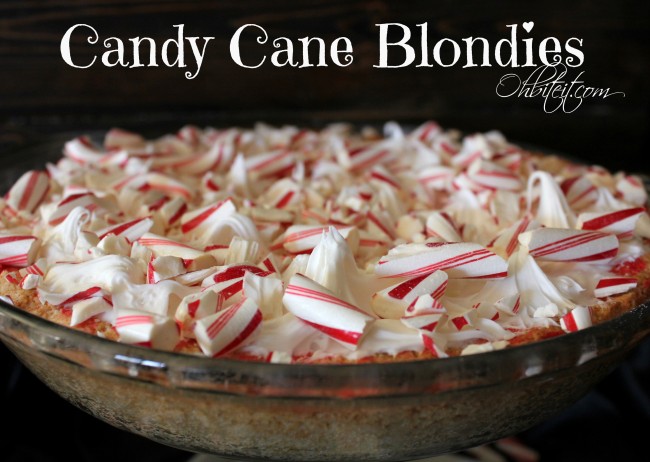 Candy Cane Blondies!
